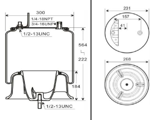W01-358 -9781 Truck Air Spring