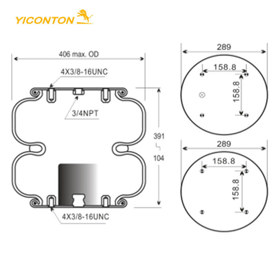 FD530-35545 Industrial Air Spring